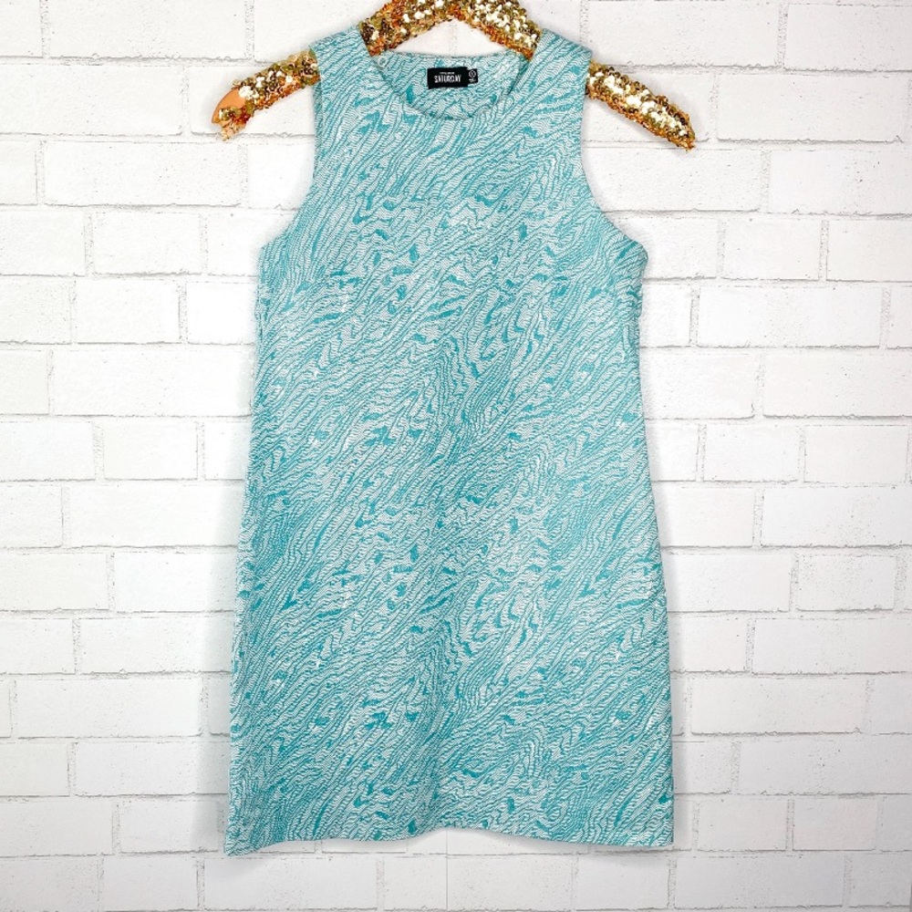 Kate Spade Saturday Blue White Shift Dress